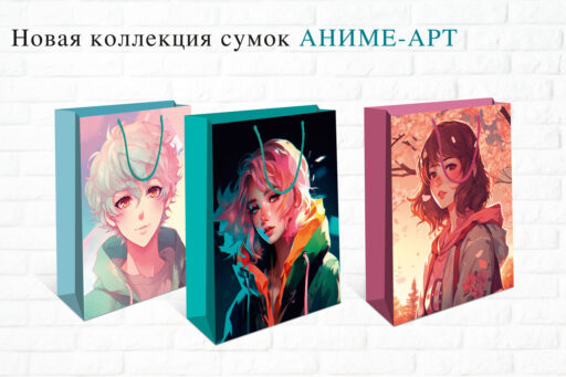 «Аниме-арт» – новая коллекция подарочных сумок